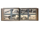 an open book with a bunch of pictures on it