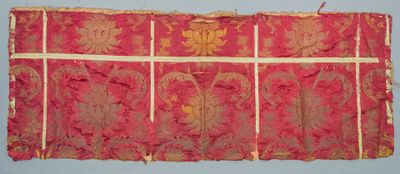 an image of a piece of cloth hanging on a wall