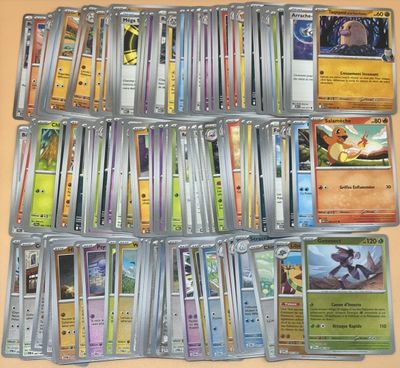 gros plan d'un jeu de cartes sur une table