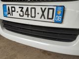 a close up of a car with a license plate on it