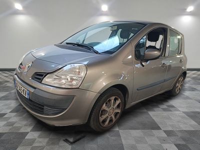 a picture of a small car parked in a garage