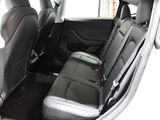 the back seats of a car in a car showroom