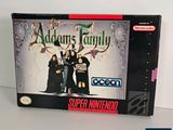 an image of the addams family super nintendo game box
