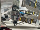 a machine that is working on a piece of metal