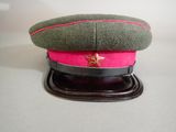 a hat with a star on it sitting on a table