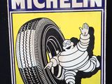 Panneau publicitaire en porcelaine « Michel Michel Tire »