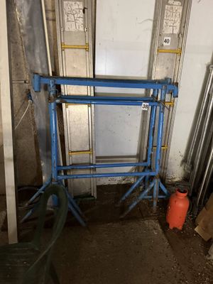 a picture of a room that has a blue frame in it