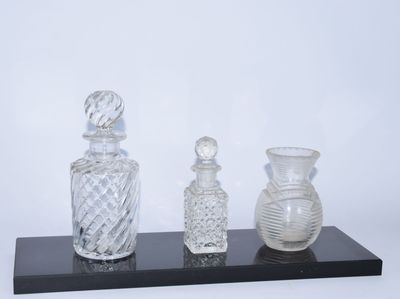 FLACON BACCARAT (non marqué) en cristal - H. 18 cm - Photo 1