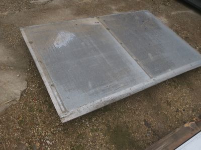 2 tôles de galva de dépose 194x125xep2, Mise à prix 40 - Photo 1