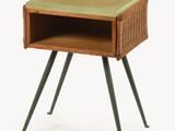 an image of a small table with a drawer on it