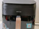 a close up of a food processor on a counter