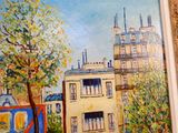 une image d'une peinture d'une rue de la ville