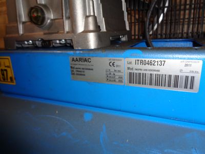 a close up of a machine with a barcode on it ' s side