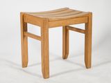 an image of a wooden stool on a white background