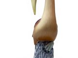 a figurine of a bird that is sitting on top of a rock