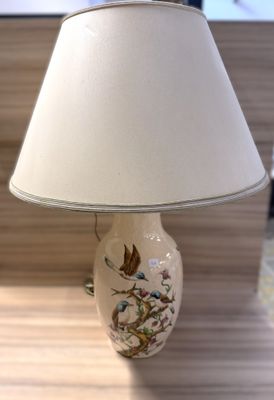 Belle Lampe en Emaux de LONGWY décor de 3 oiseaux Haut avec …