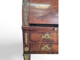 an image of a wooden desk with a drawer underneath it