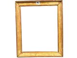 wooden picture frame isolated on white background with clipping for text