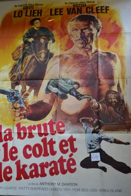 a movie poster for the film la brute de colt et le karate