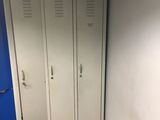 two lockers next to each other in a room