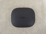 a close up of a black box sitting on top of a table