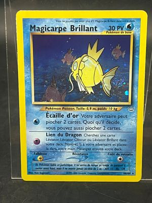 a picture of a pokemon card with a picture of a fish on it