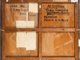 a wooden box with writing on it that says attention to the people