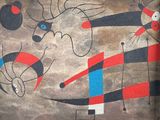 a picture of a painting on the wall of a building