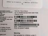 a close up of the back of a cell phone with a barcode on it