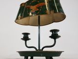 a lamp that is sitting on top of a table