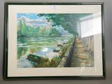 une photo d'un tableau accroché au mur