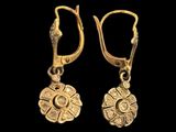 pair of gold earrings from the people of the kingdom of person