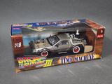 the back to the future time machine is in the box
