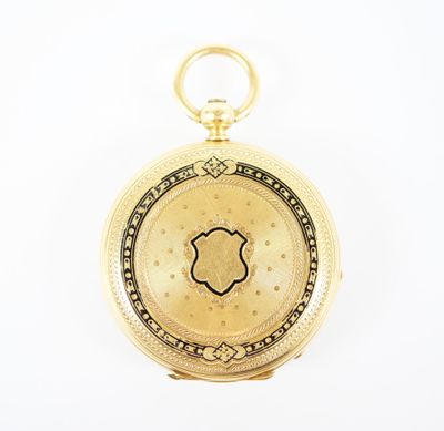 une image d'une montre à gousset en or sur fond blanc
