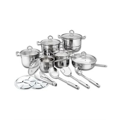 les nombreuses casseroles et poêles qui se trouvent sur la table