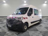 a picture of a white van parked in a large room