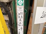 a sign on the door of a building that says love