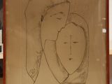 a picture of a drawing of a man and a woman