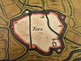 map of the town of love in the middle of the 17th century