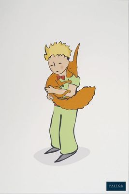 illustration représentant un garçon tenant un chat dans ses bras