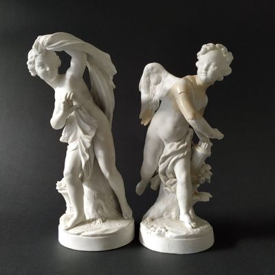 Paire de biscuits, seconde moitié du XIXe - Photo 1