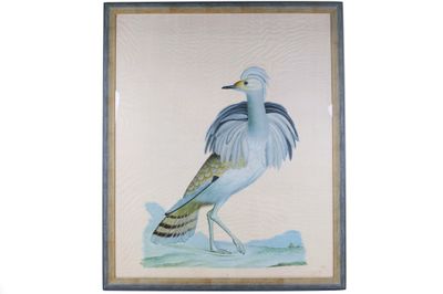 CHINE, XXe siècle Oiseau Peinture sur soie. - Photo 1