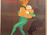 french poster for thermogne, thermometere, la chaleur, et combat