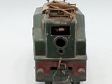 a toy train that is sitting on a white surface