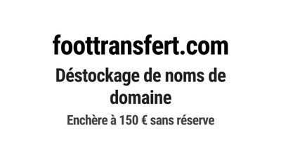 Nom de domaine foottransfert.com.