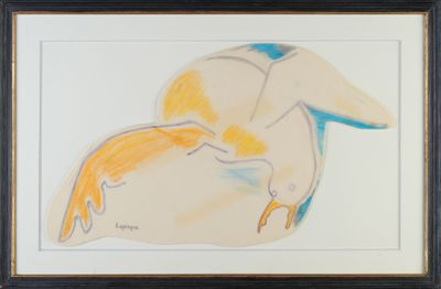 Charles LAPICQUE (1898-1988) "La mouette" techniques mixtes …