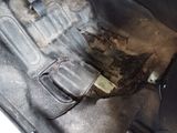 a close up view of a dirty car ' s interior