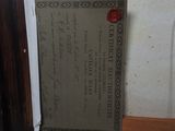 a piece of paper that is sitting on a window sill