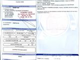 a picture of a receipt with a picture of a car on it