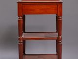 pair of antique mahogany side tables